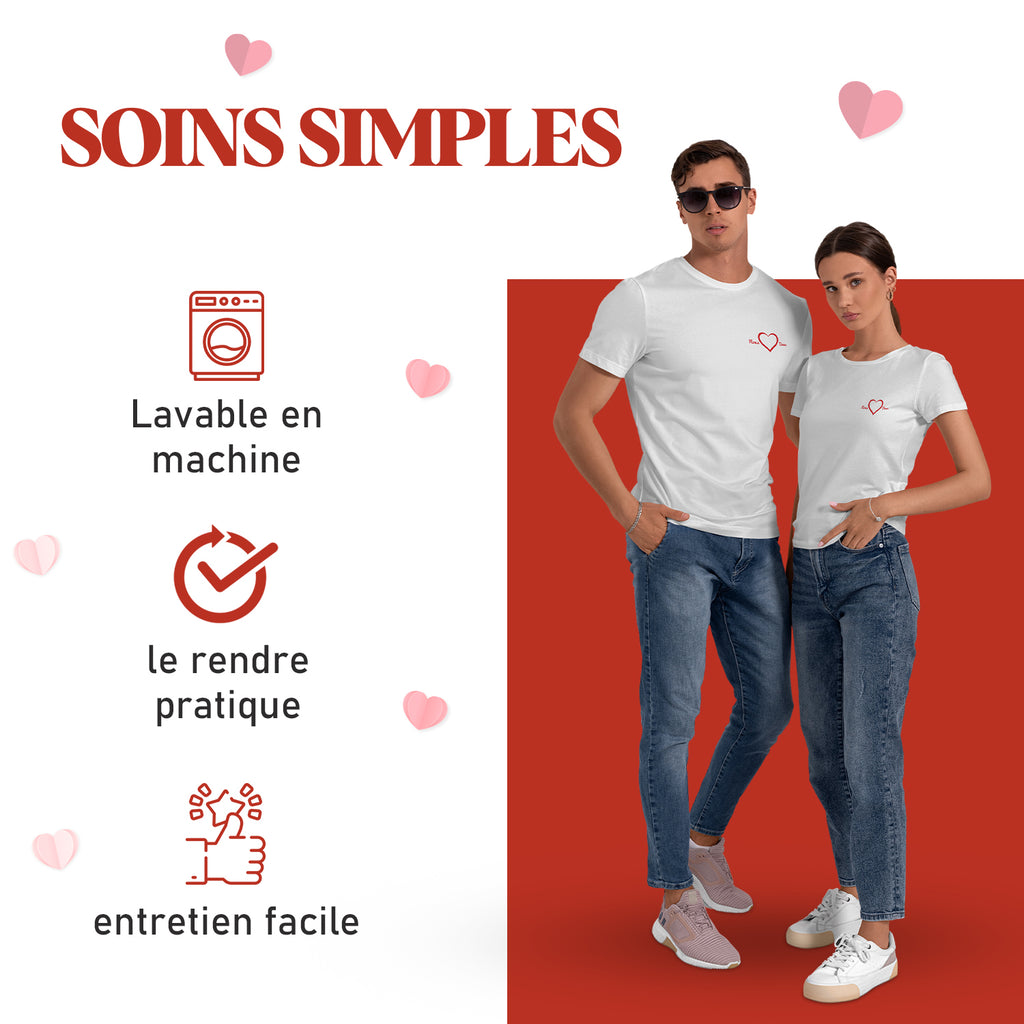 T-shirt à manches  courtes ( cadeaux du coeur)